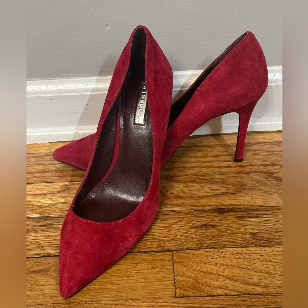 BCBGeneration Bold Red Suede Heels